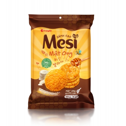 Túi bánh gạo Mesi vị mật ong 100g